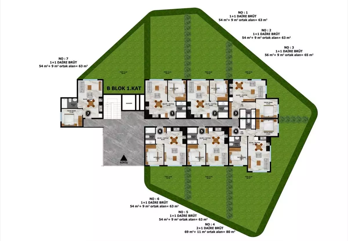 Flat 63m² in Turkey, Avsallar. Priced at 150000€ rent photo-9