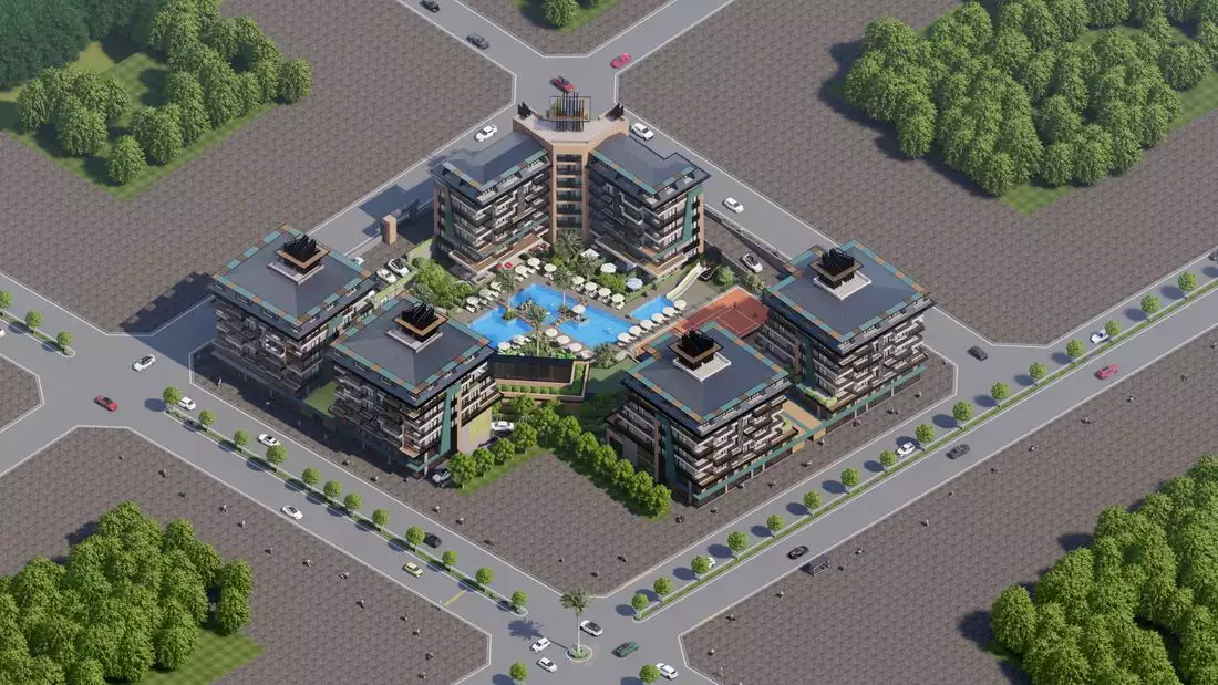 Flat 58m² in Turkey, Kargicak. Priced at 180000€ rent photo-24