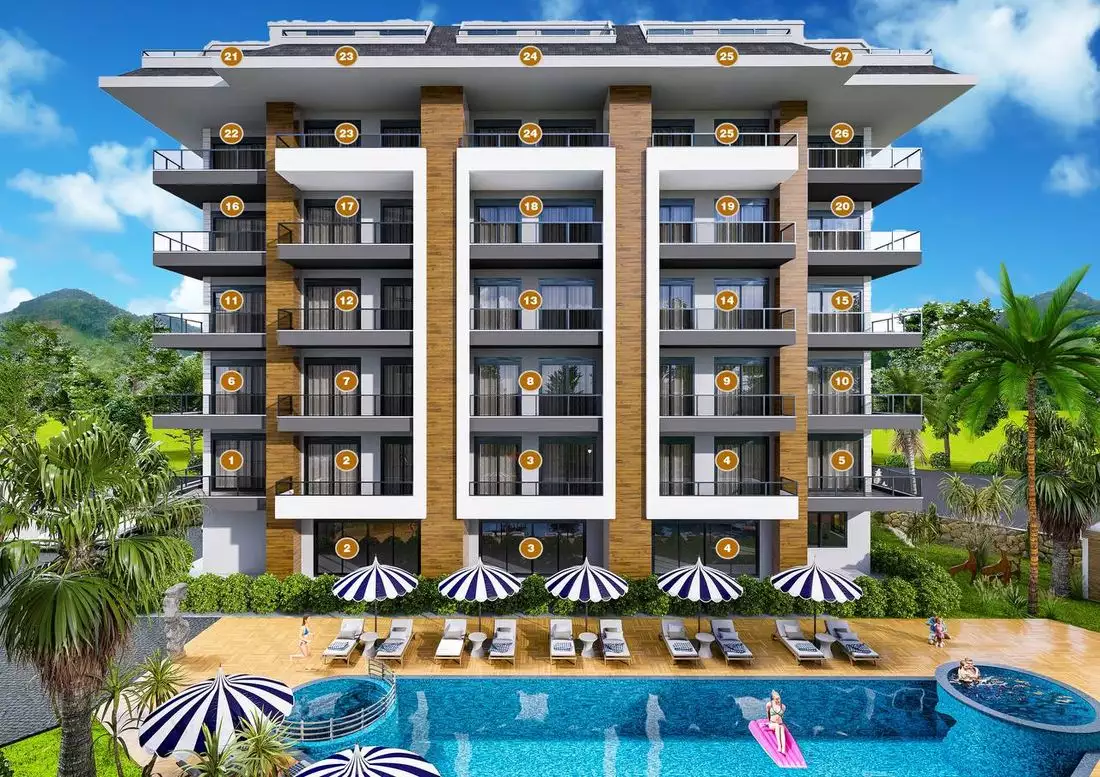 Flat 62m² in Turkey, Tosmur. Priced at 95000€ rent photo-2