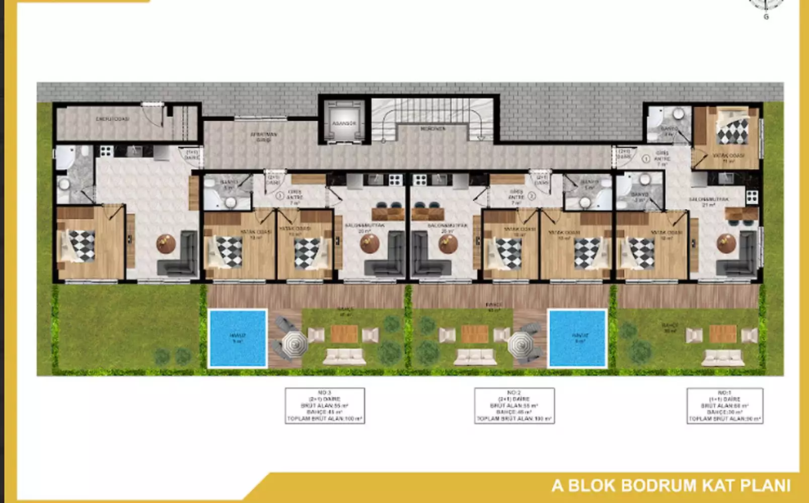 Flat 44m² in Turkey, Payallar. Priced at 119000€ rent photo-21