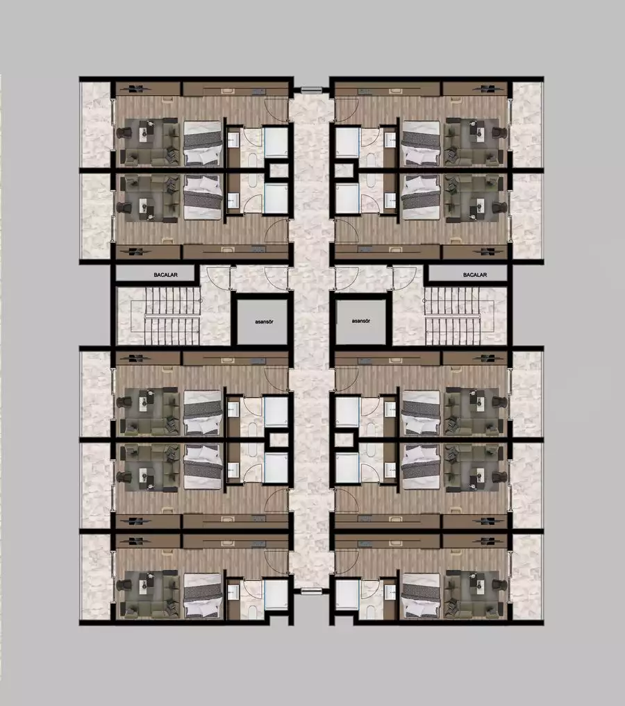 Flat 43m² in Turkey, Mersin. Priced at 48500€ rent photo-22