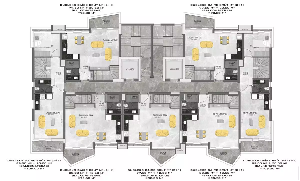 Flat 50m² in Turkey, Mahmutlar. Priced at 138000€ rent photo-14