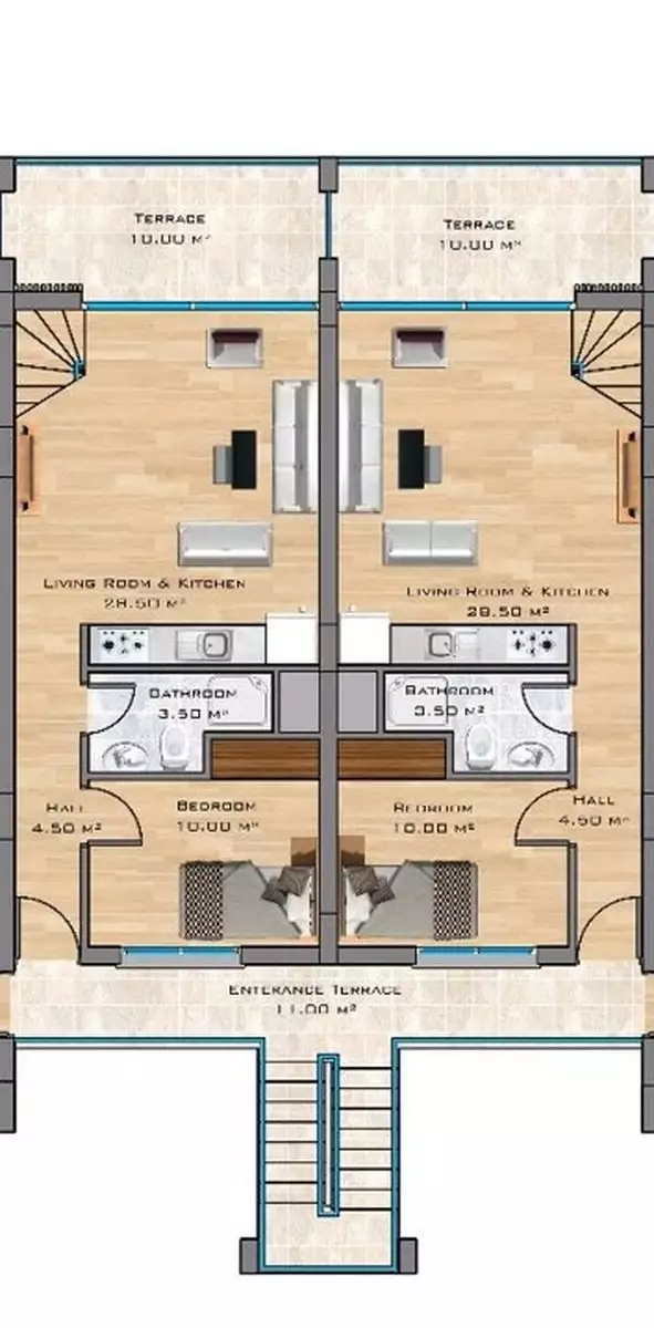 Flat 43m² in Cyprus, Kyrenia. Priced at 174592€ rent photo-25