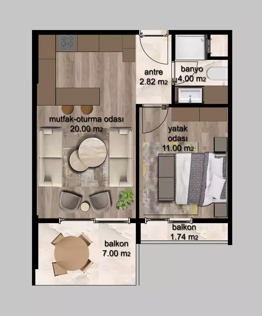 Flat 69m² in Turkey, Mersin. Priced at 57000€ rent photo-20