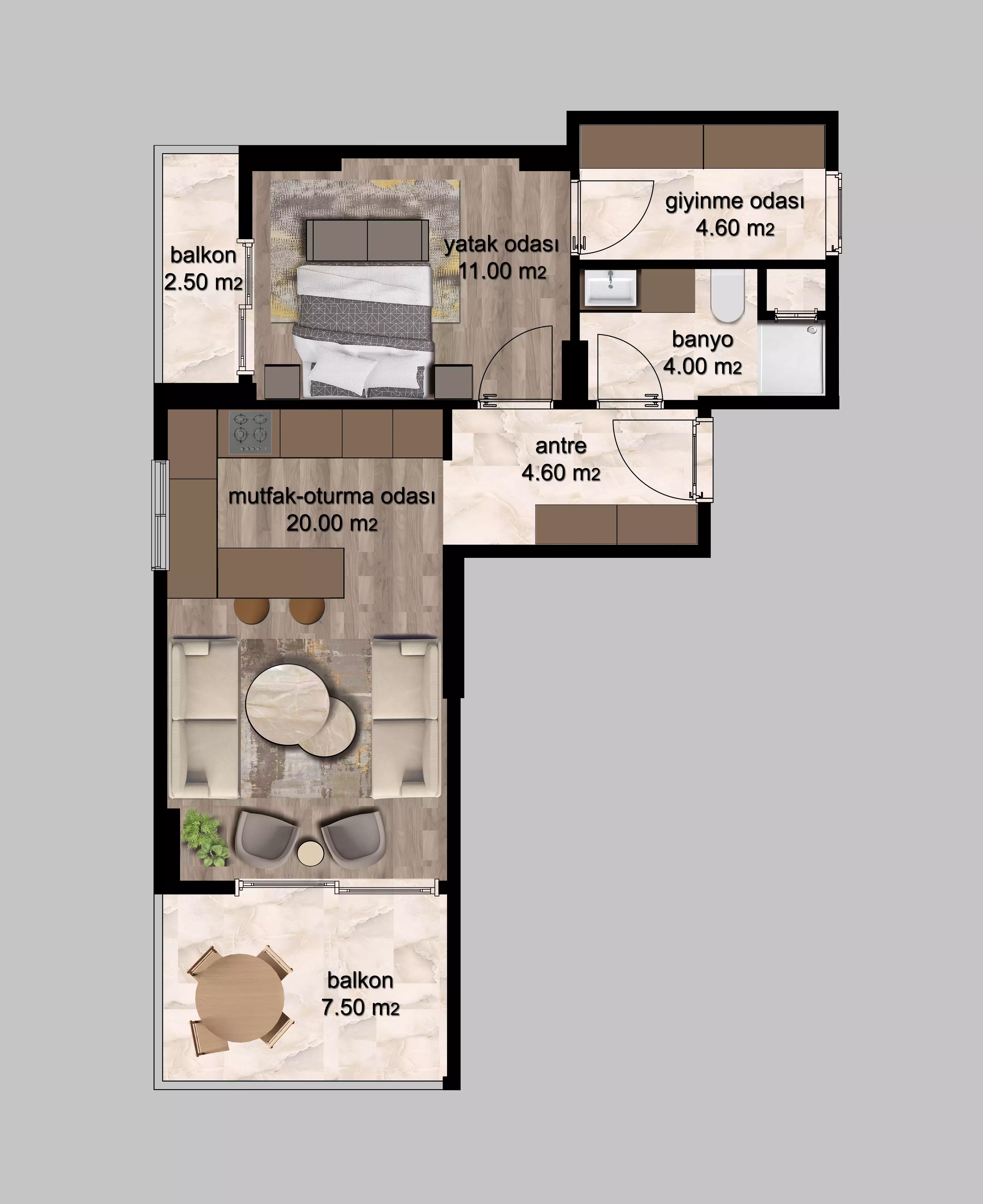 Flat 69m² in Turkey, Mersin. Priced at 37500€ rent photo-23