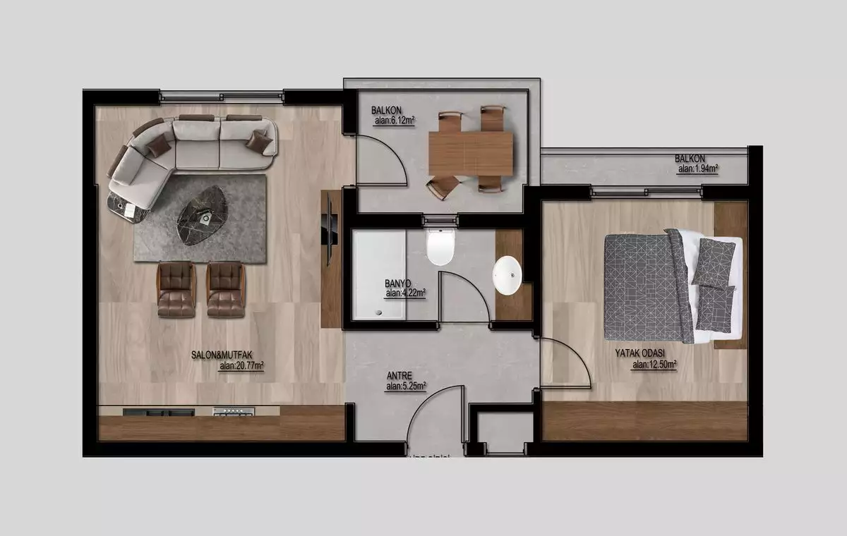 Flat 65m² in Turkey, Mersin. Priced at 37000€ rent photo-25