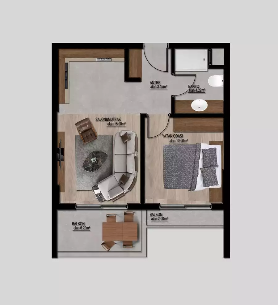 Flat 65m² in Turkey, Mersin. Priced at 37000€ rent photo-28
