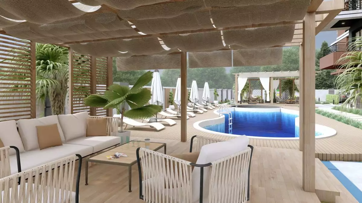 Flat 45m² in Turkey, Gazipasа. Priced at 108000€ rent photo-9