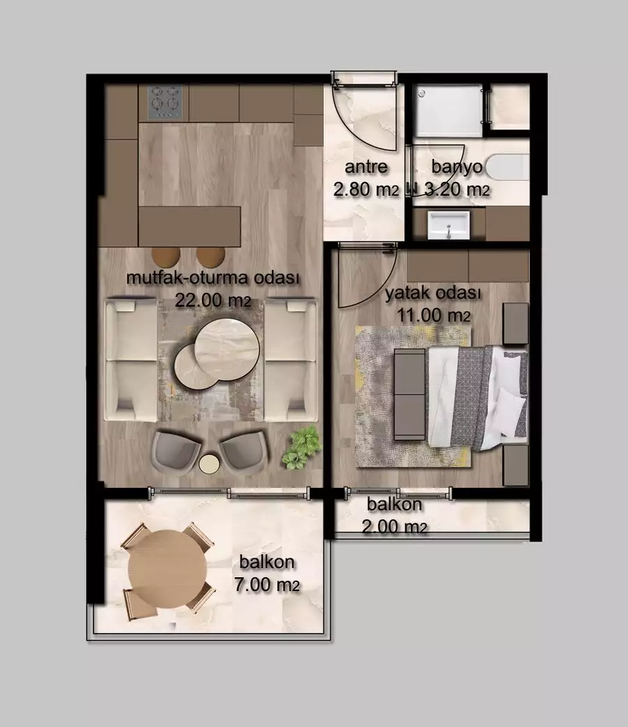 Flat 65m² in Turkey, Mersin. Priced at 55000€ rent photo-17