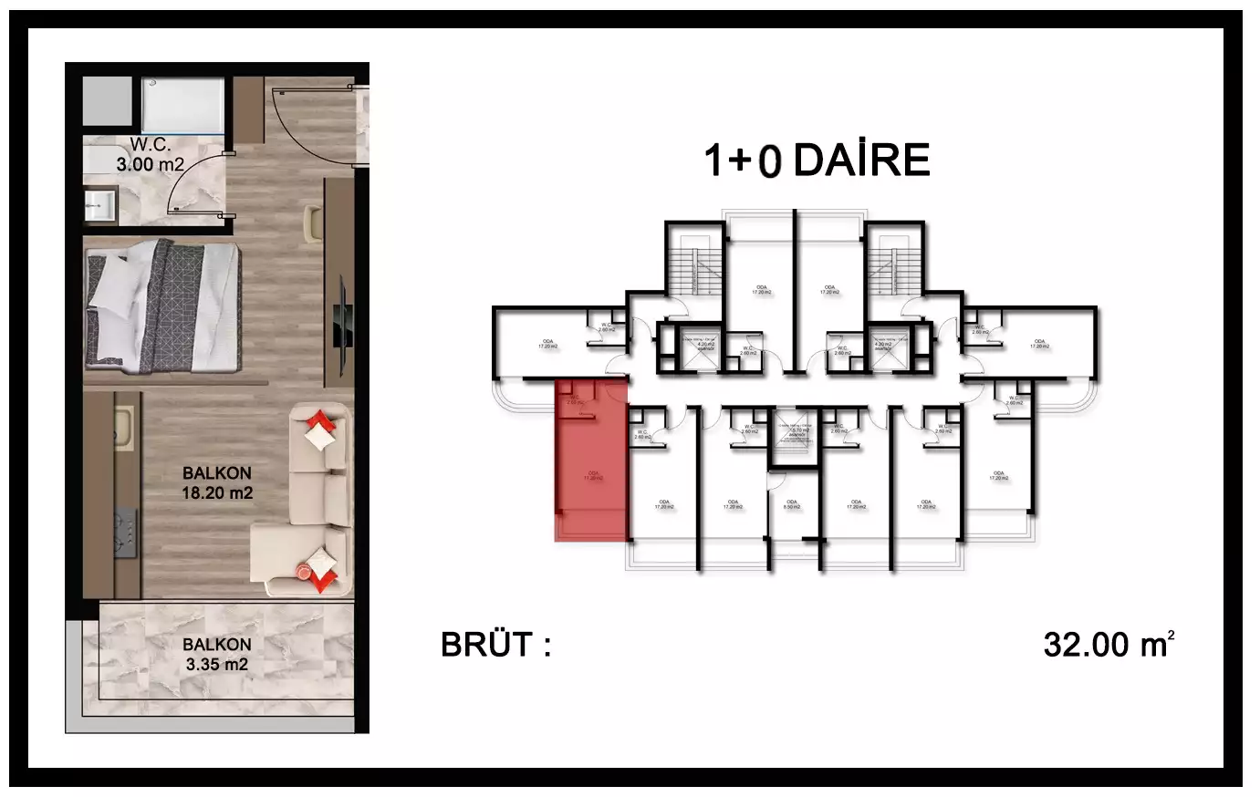 Flat 32m² in Turkey, Mersin. Priced at 43000€ rent photo-15