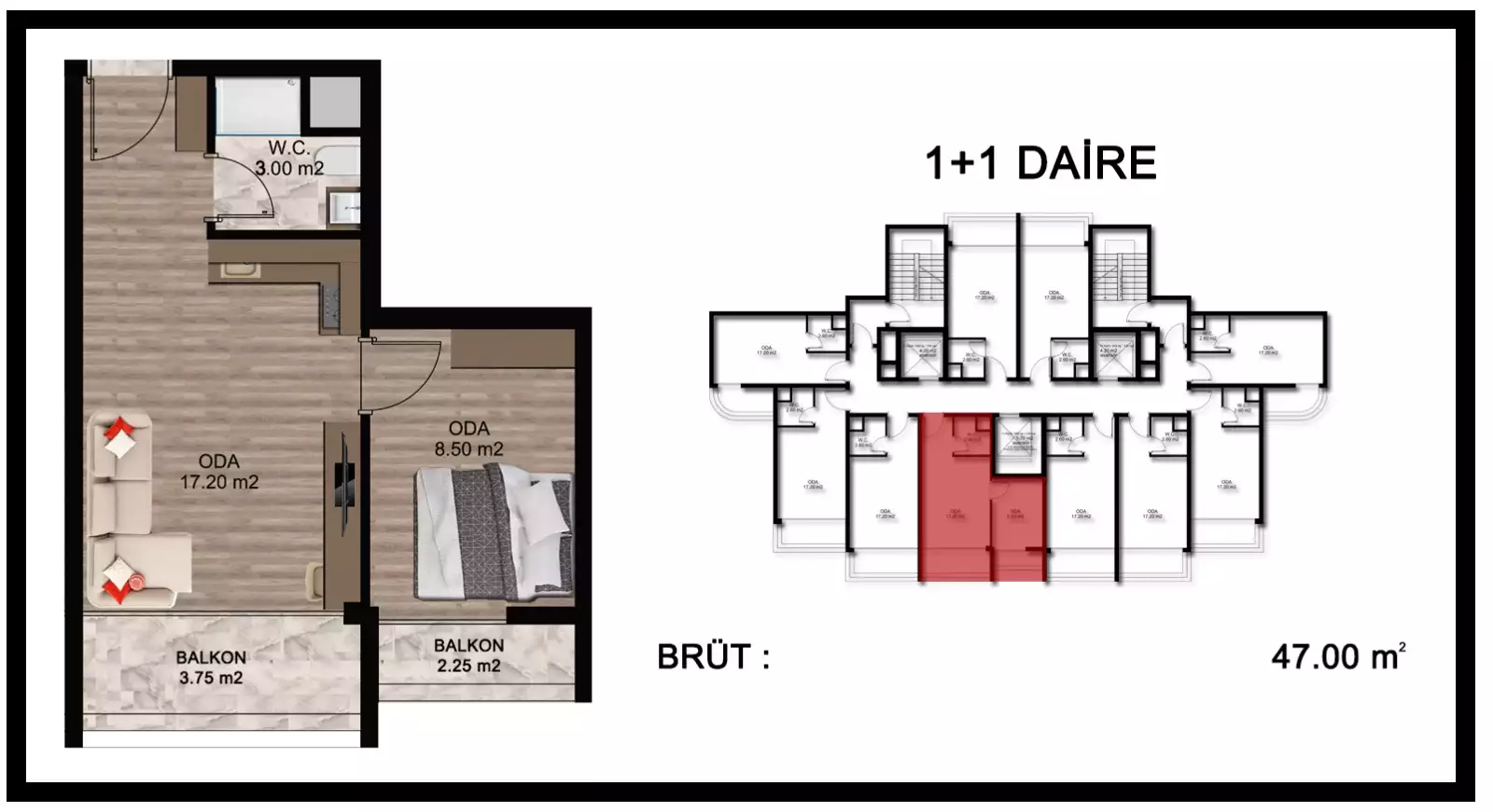 Flat 32m² in Turkey, Mersin. Priced at 43000€ rent photo-17