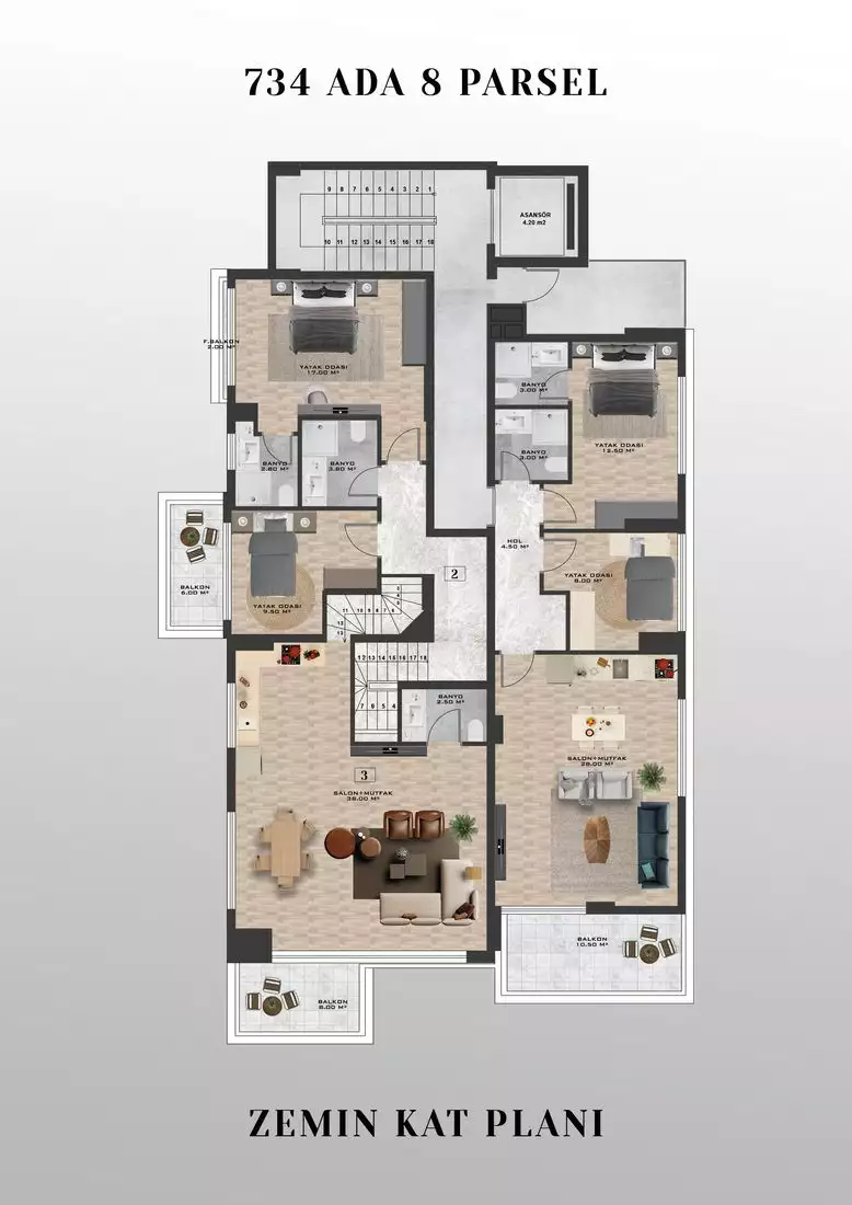 Flat 48m² in Turkey, Kargicak. Priced at 210000€ rent photo-7