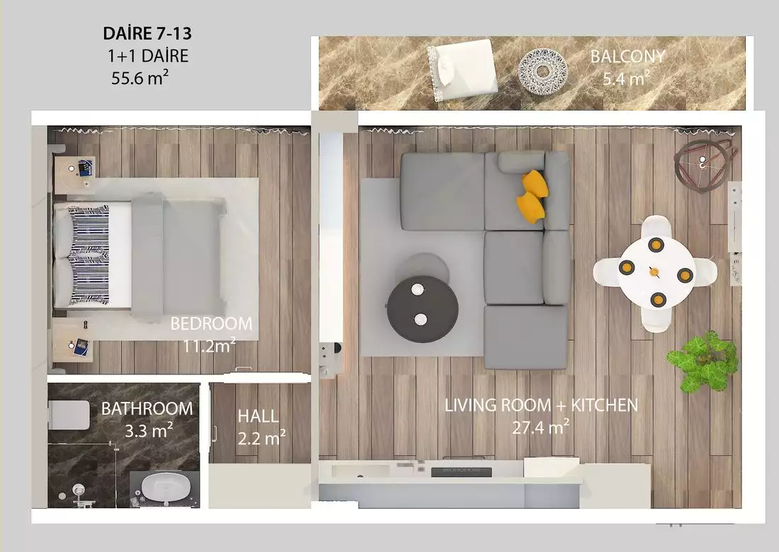 Flat 57m² in Cyprus, Kyrenia. Priced at 139860€ rent photo-23