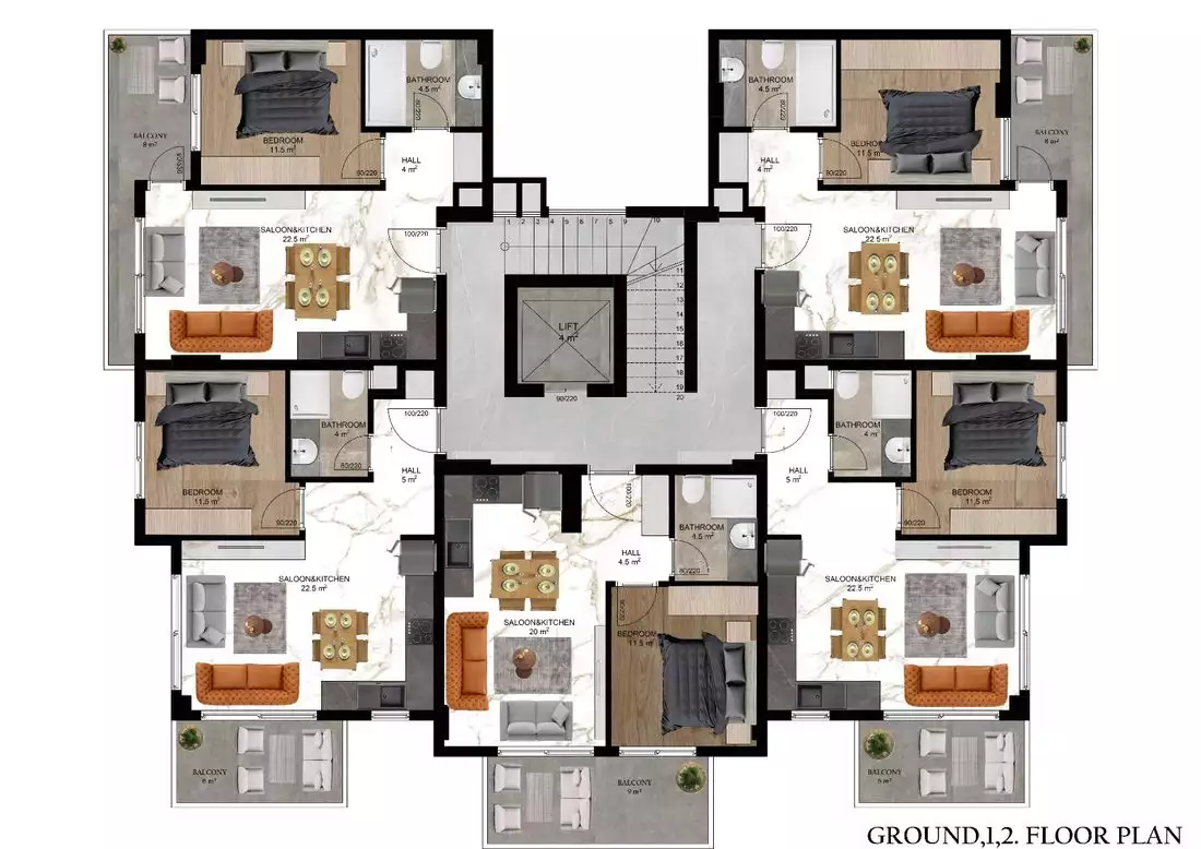 Flat 50m² in Turkey, Payallar. Priced at 85500€ rent photo-11