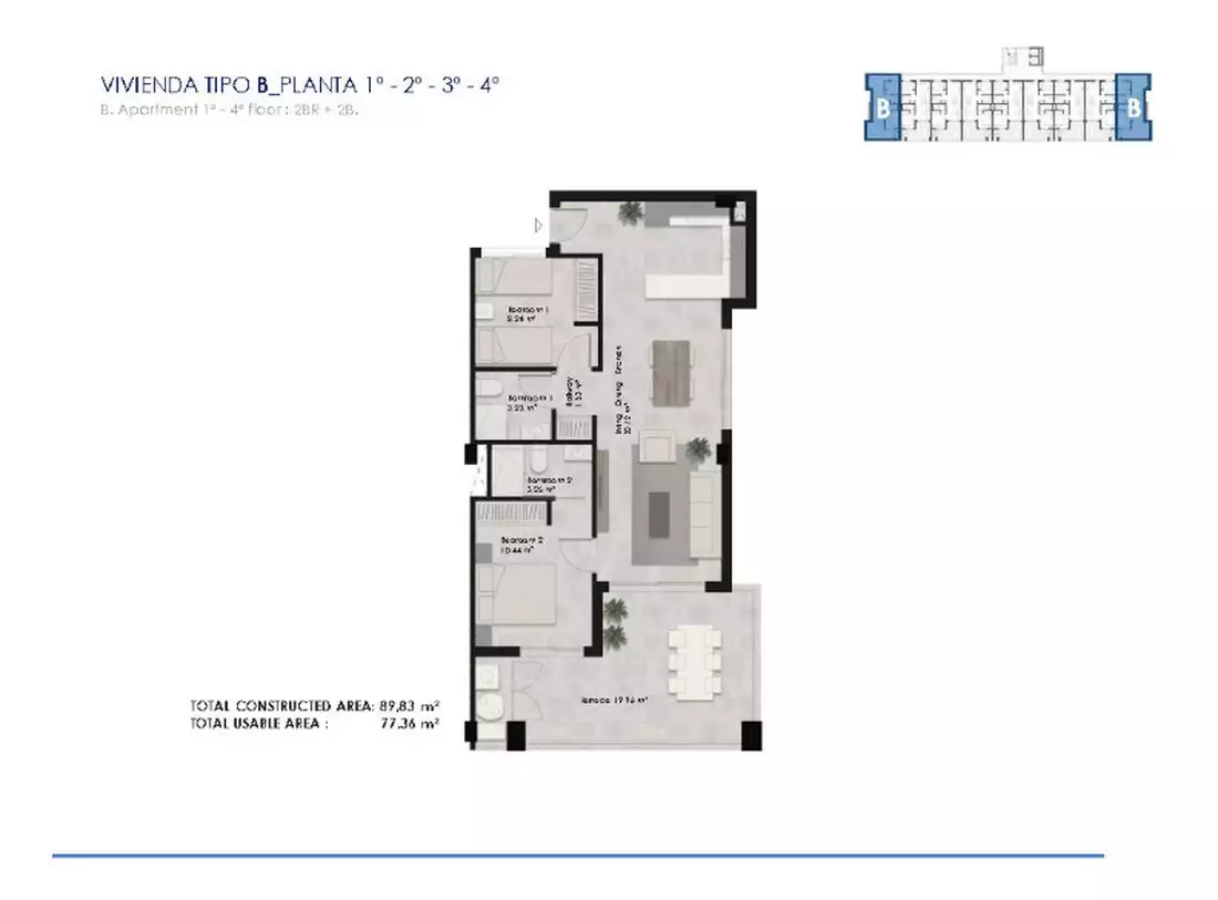 Flat 89m² in Spain, Torrevieja. Priced at 270300€ rent photo-8
