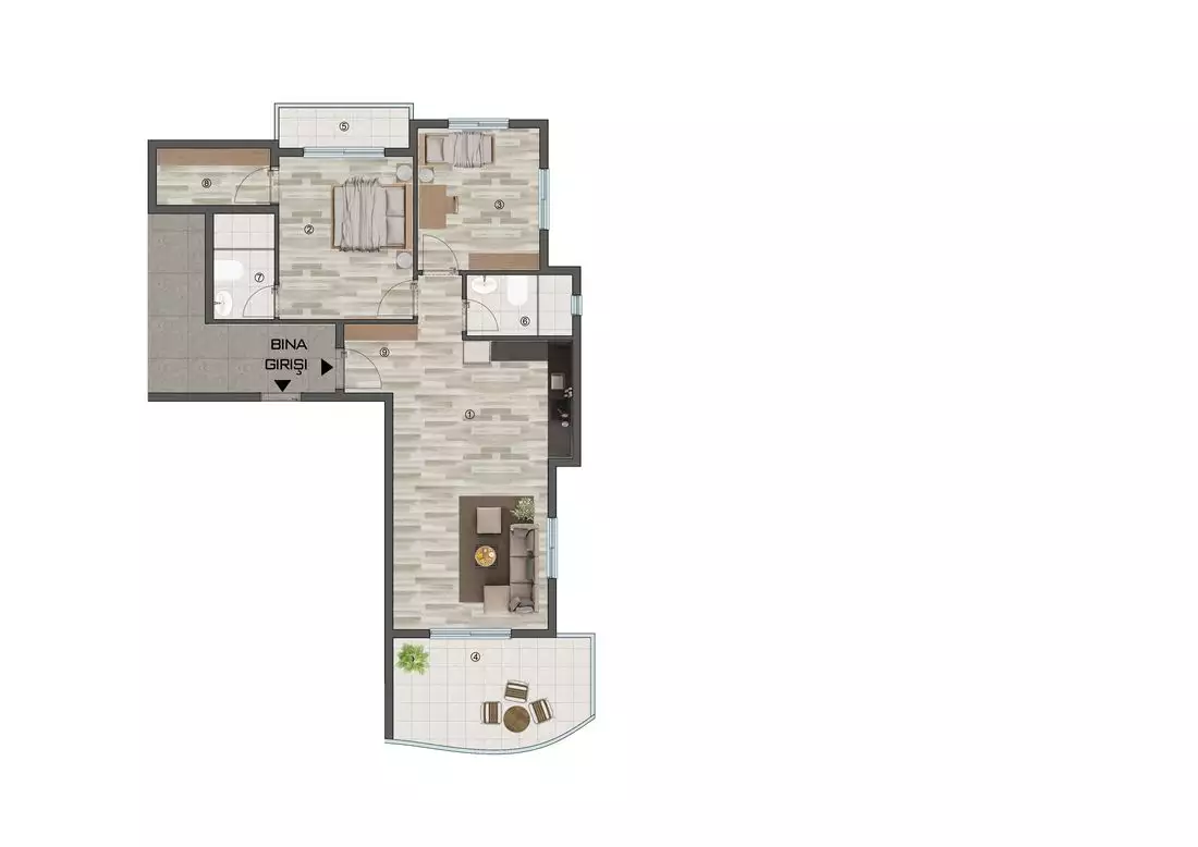 Flat 75m² in Turkey, Mersin. Priced at 75000€ rent photo-24