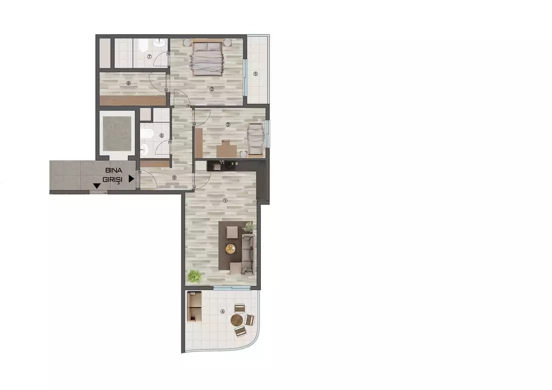 Flat 75m² in Turkey, Mersin. Priced at 75000€ rent photo-30