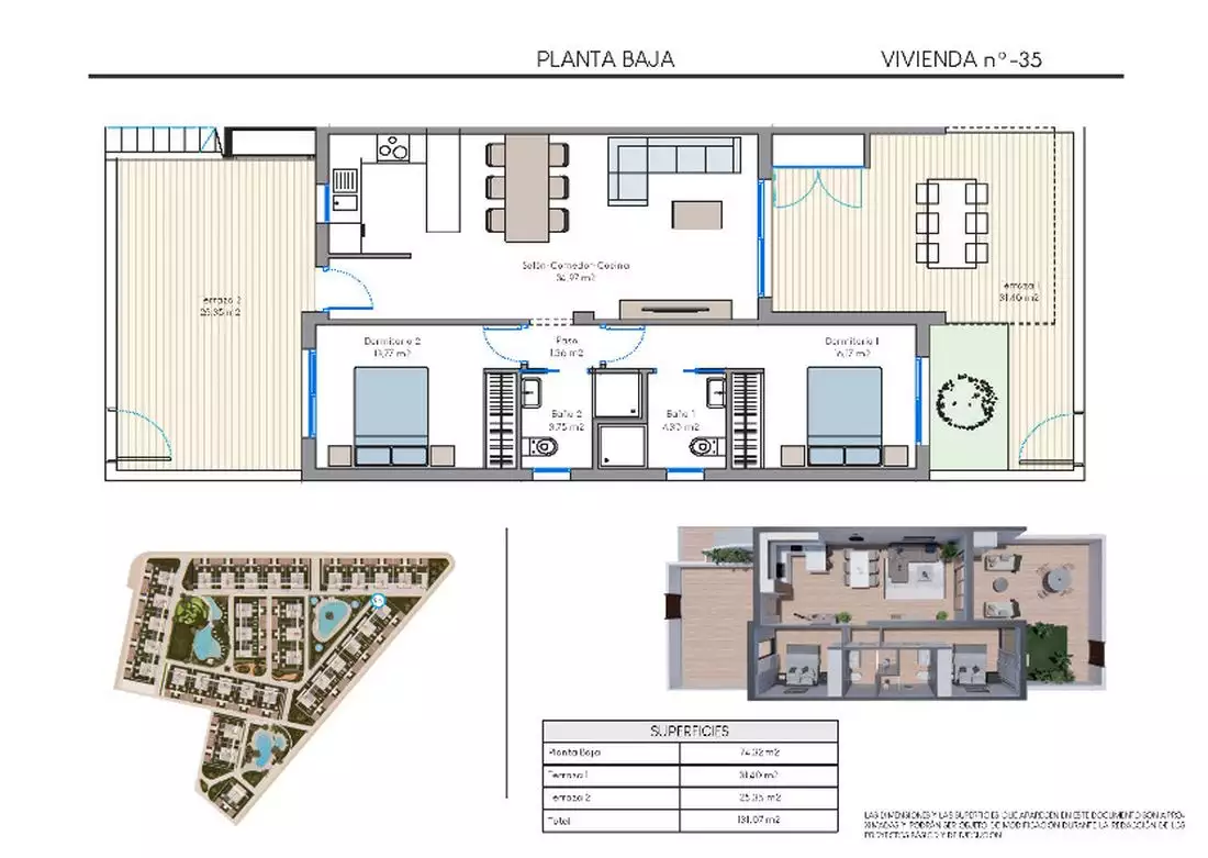 Flat 131m² in Spain, Torrevieja. Priced at 289900€ rent photo-17