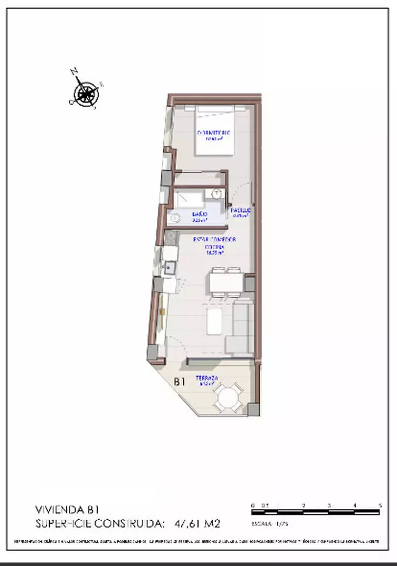 Flat 47m² in Spain, Torrevieja. Priced at 195000€ rent photo-14