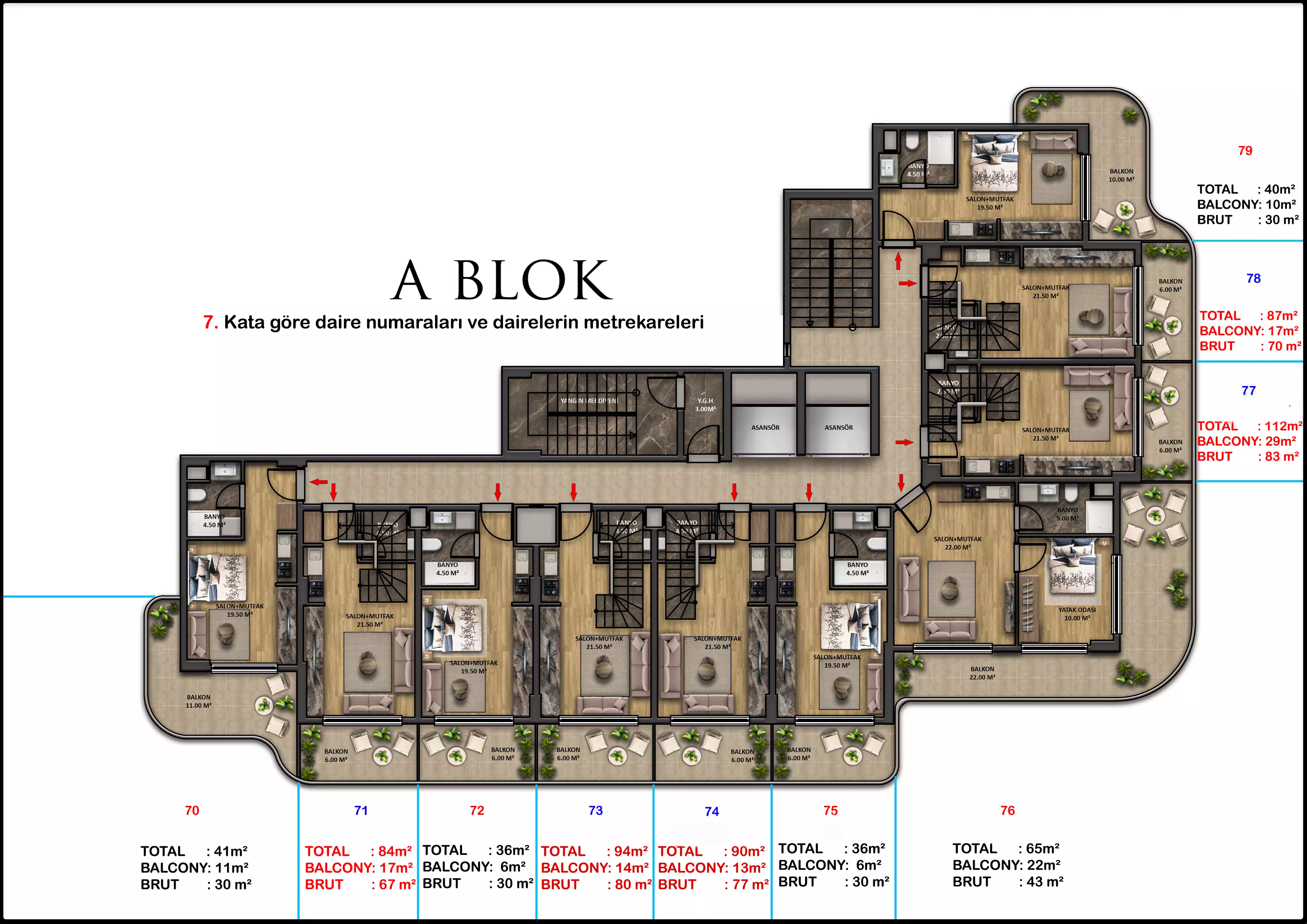 Flat 36m² in Turkey, Payallar. Priced at 49500€ rent photo-51