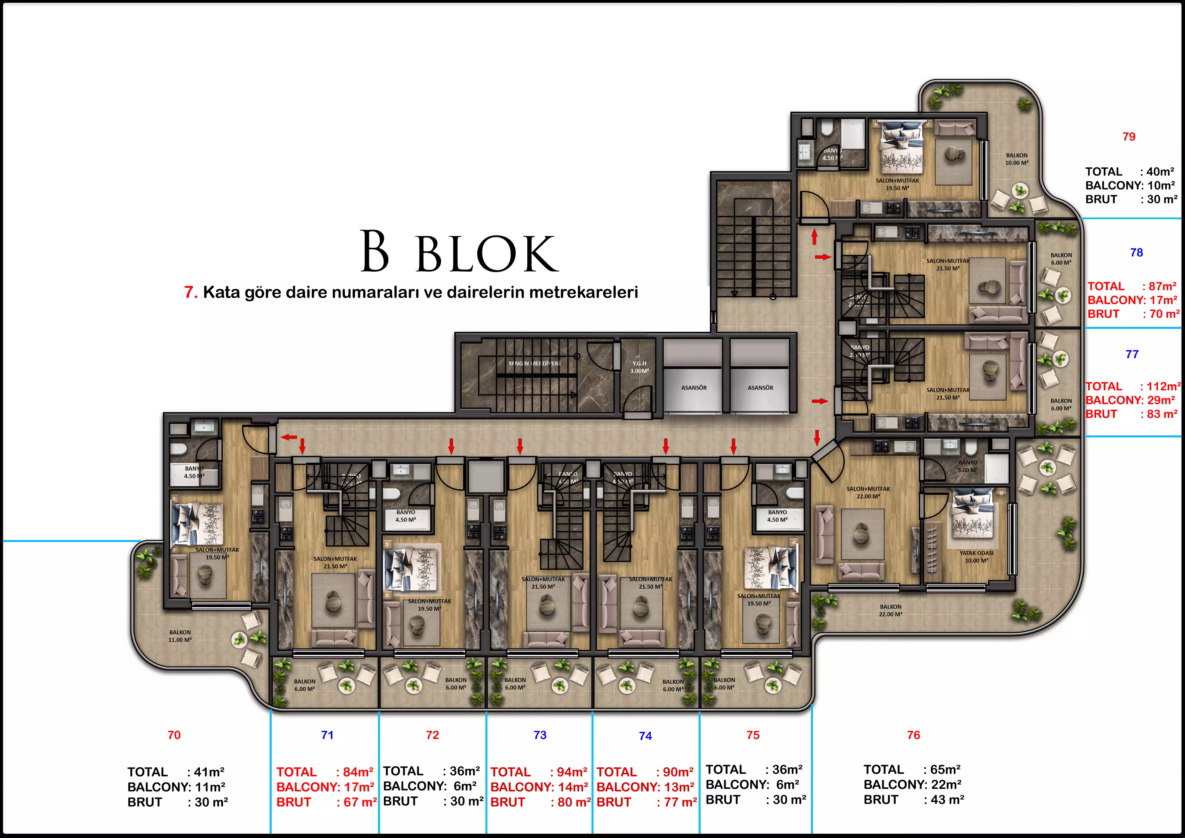 Flat 36m² in Turkey, Payallar. Priced at 49500€ rent photo-55