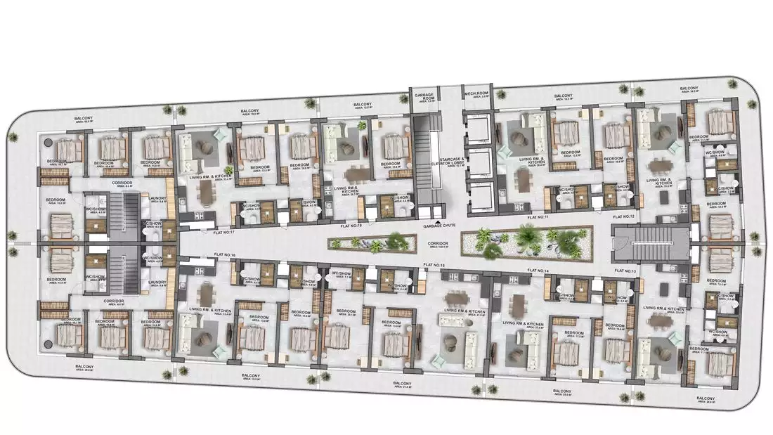 Flat 37m² in Cyprus, Guzelyurt. Priced at 127810€ rent photo-22
