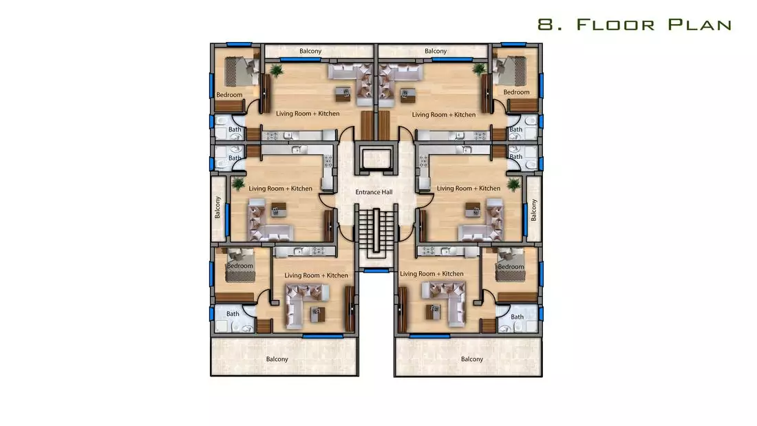Flat 55m² in Cyprus, Iskele. Priced at 192308€ rent photo-9