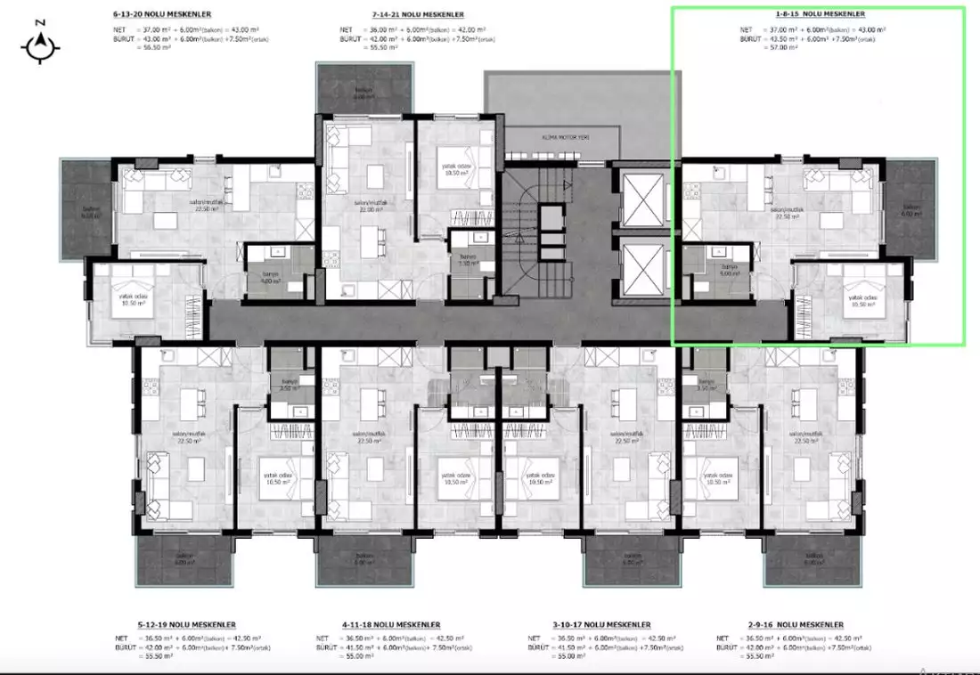 Flat 57m² in Turkey, Demirtas. Priced at 123000€ rent photo-10