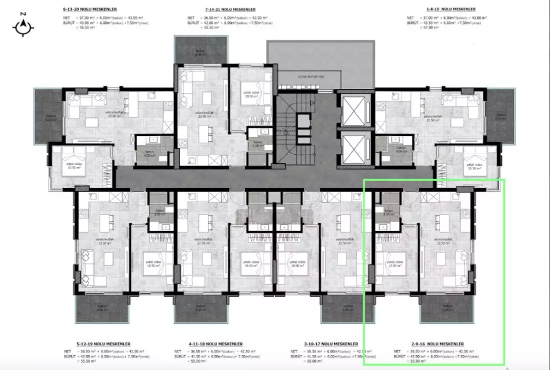Flat 56m² in Turkey, Demirtas. Priced at 123000€ rent photo-10