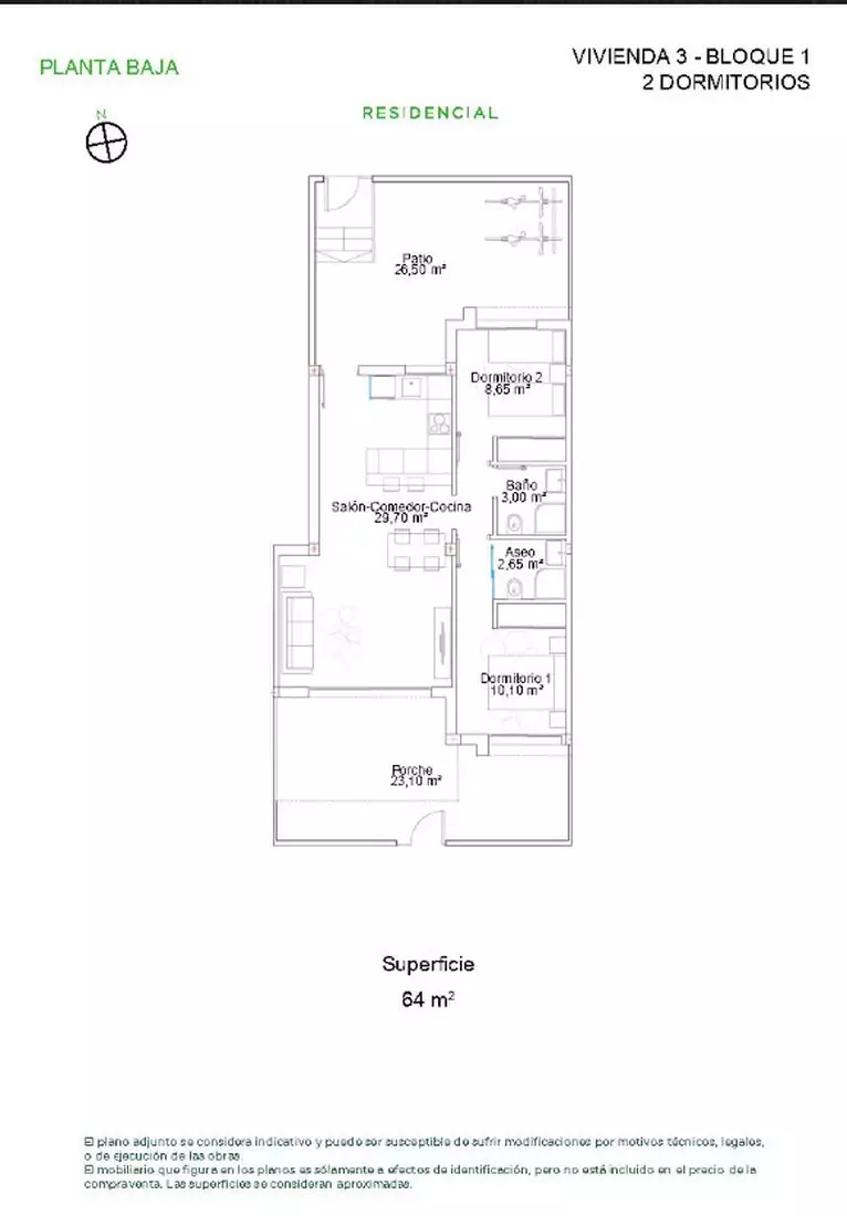 Flat 62m² in Spain, Alicante. Priced at 244000€ rent photo-14