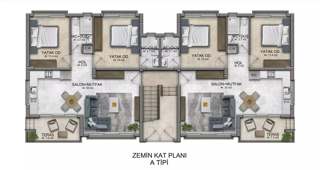 Flat 85m² in Cyprus, Kyrenia. Priced at 198135€ rent photo-14