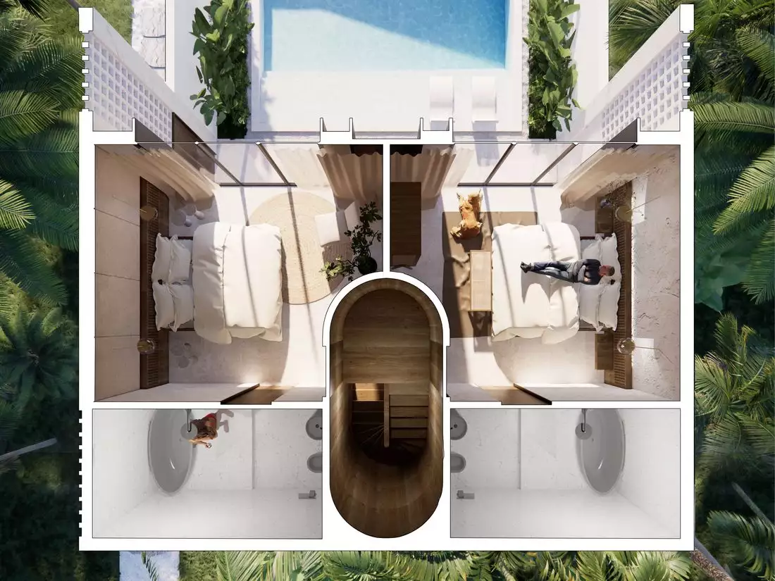 Villa 96m² in Indonesia, Bukit-Uluwatu. Priced at 349257€ rent photo-17