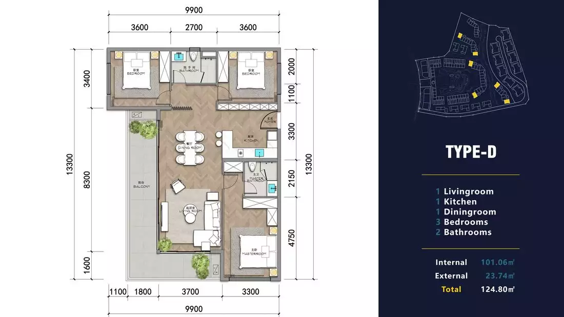 Flat 37m² in Thailand, Phuket. Priced at 108226€ rent photo-23