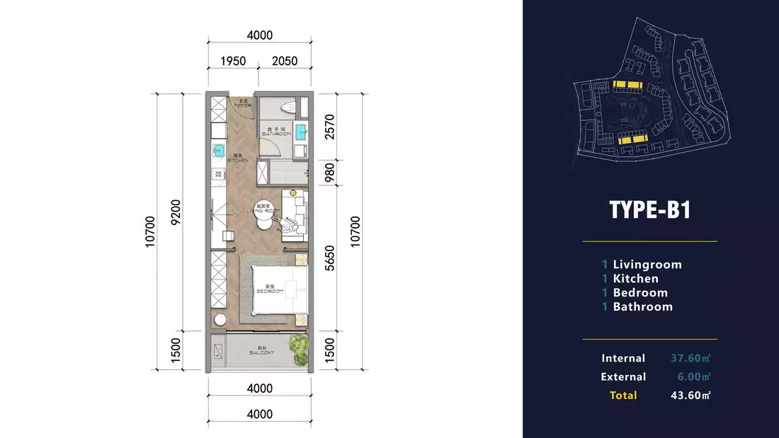 Flat 37m² in Thailand, Phuket. Priced at 108226€ rent photo-26