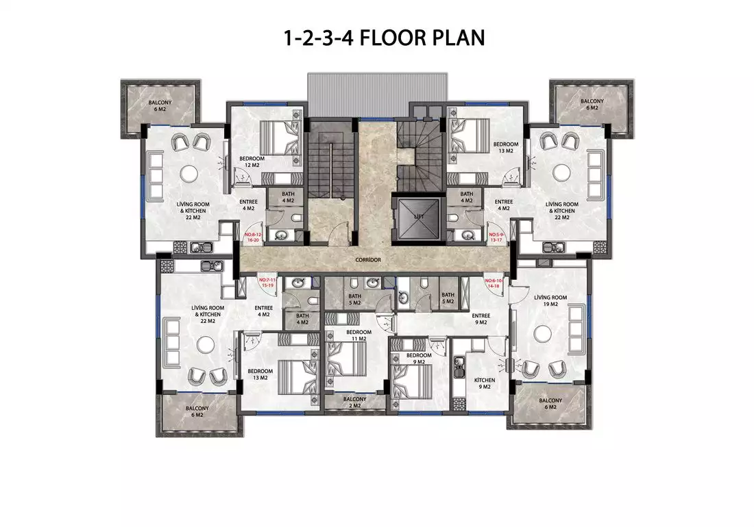 Flat 48m² in Turkey, Demirtas. Priced at 80000€ rent photo-14