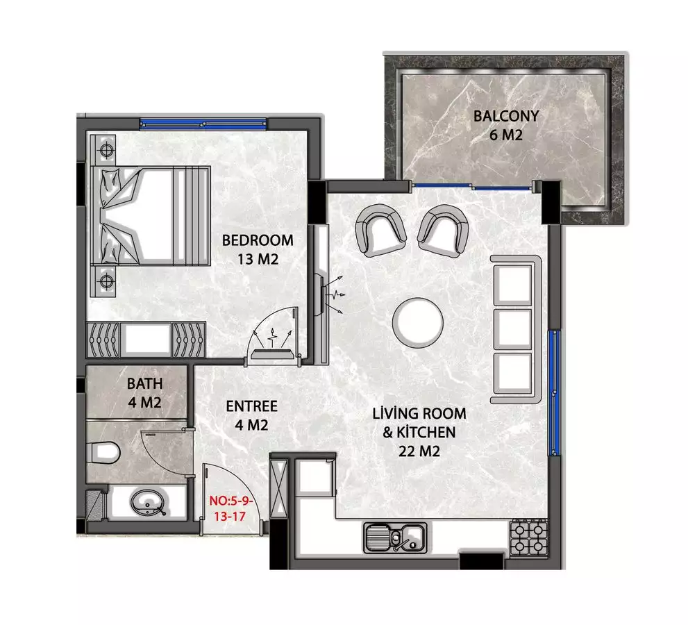 Flat 48m² in Turkey, Demirtas. Priced at 80000€ rent photo-18