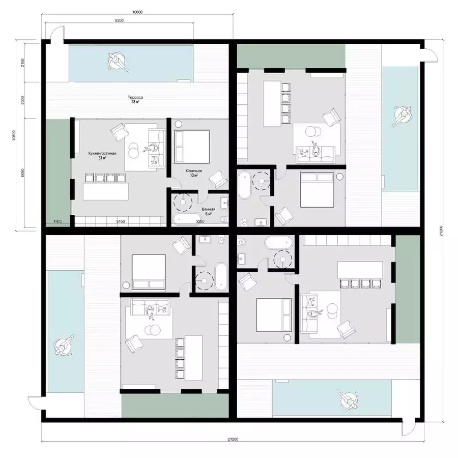 Villa 50m² in Indonesia, Bukit-Uluwatu. Priced at 204293€ rent photo-14