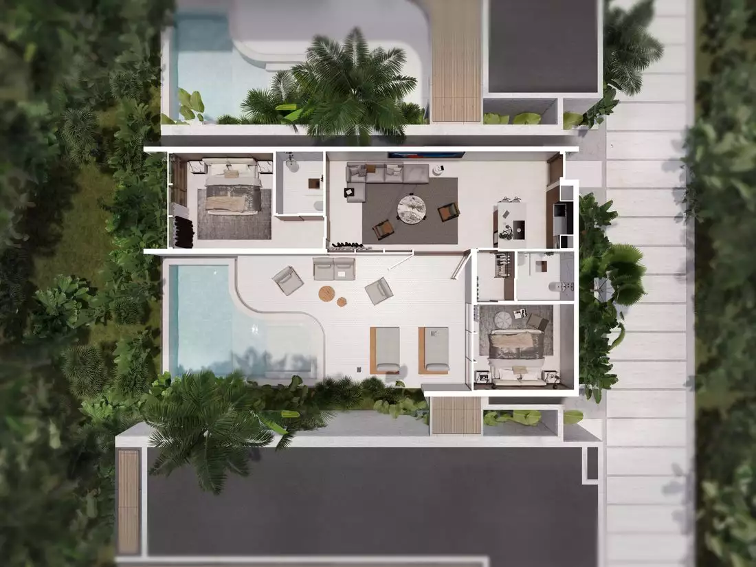 Villa 73m² in Indonesia, Bukit-Uluwatu. Priced at 312503€ rent photo-8