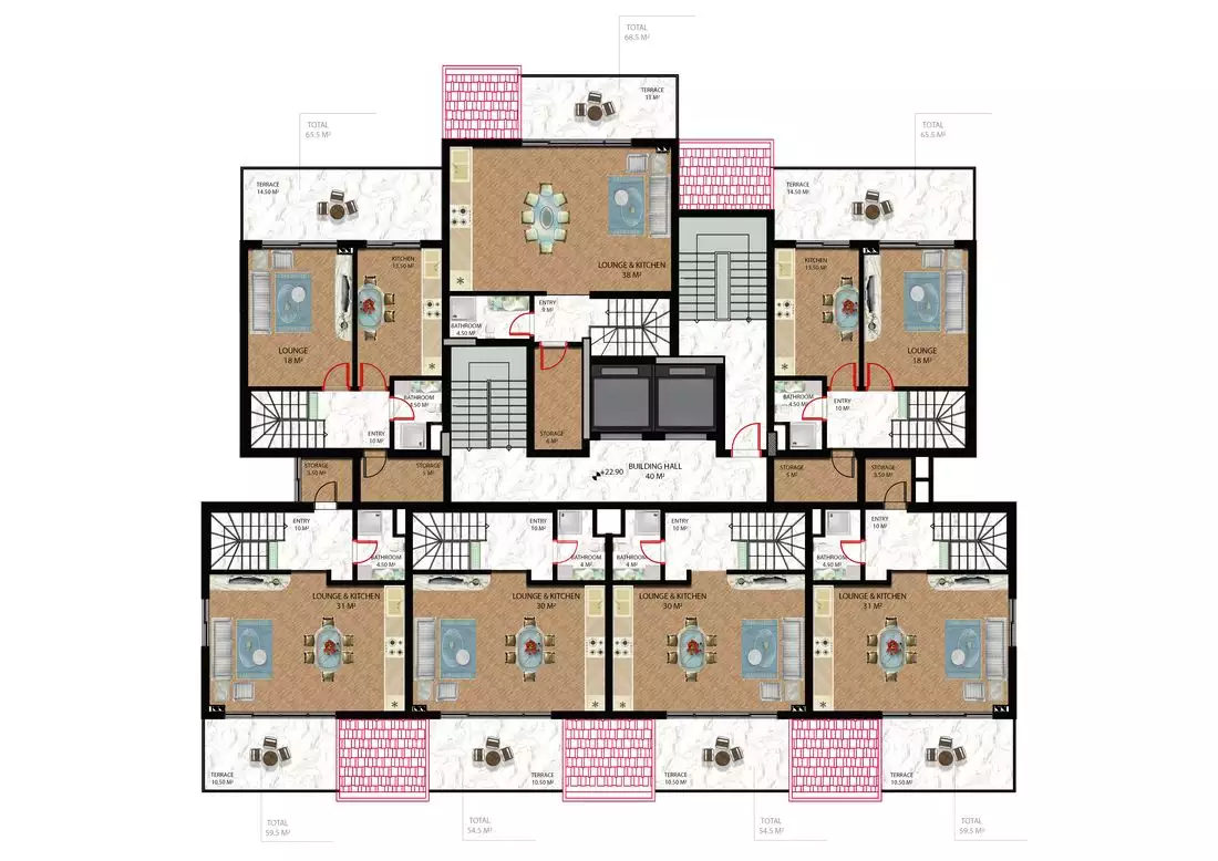 Flat 53m² in Turkey, Gazipasа. Priced at 105000€ rent photo-22