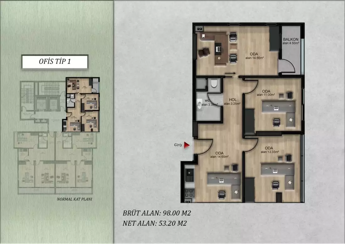 Flat 350m² in Turkey, Mersin. Priced at 182000€ rent photo-13