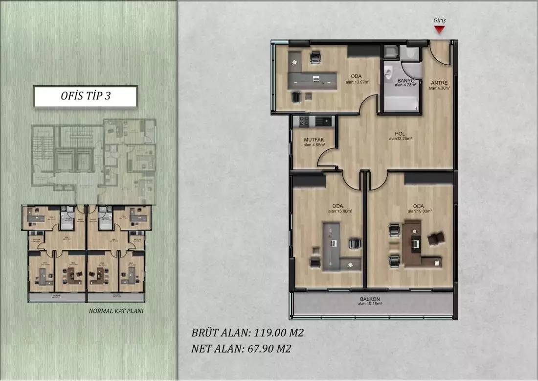 Flat 350m² in Turkey, Mersin. Priced at 182000€ rent photo-15