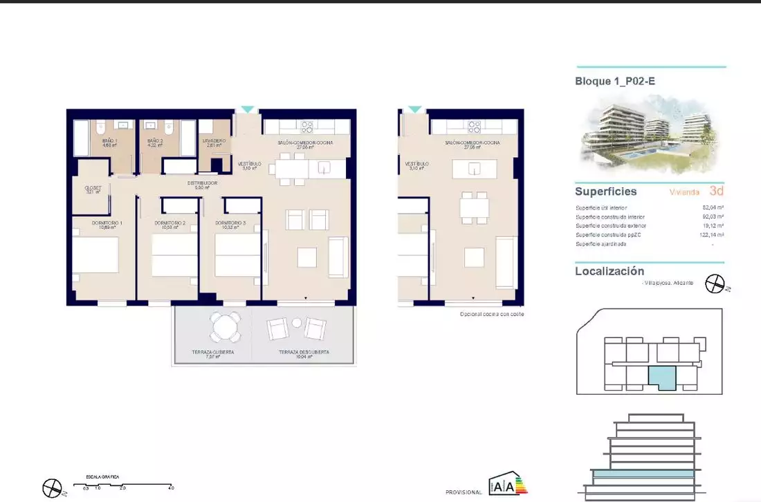 Flat 92m² in Spain, Alicante. Priced at 348000€ rent photo-15