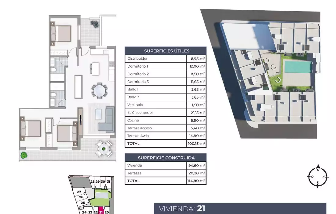 Flat 114m² in Spain, Torrevieja. Priced at 265000€ rent photo-13