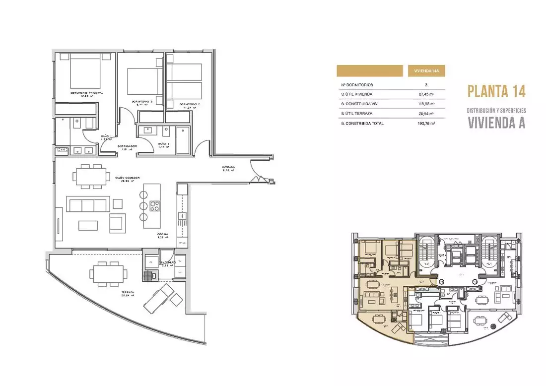 Flat 115m² in Spain, Benidorm. Priced at 1550000€ rent photo-14