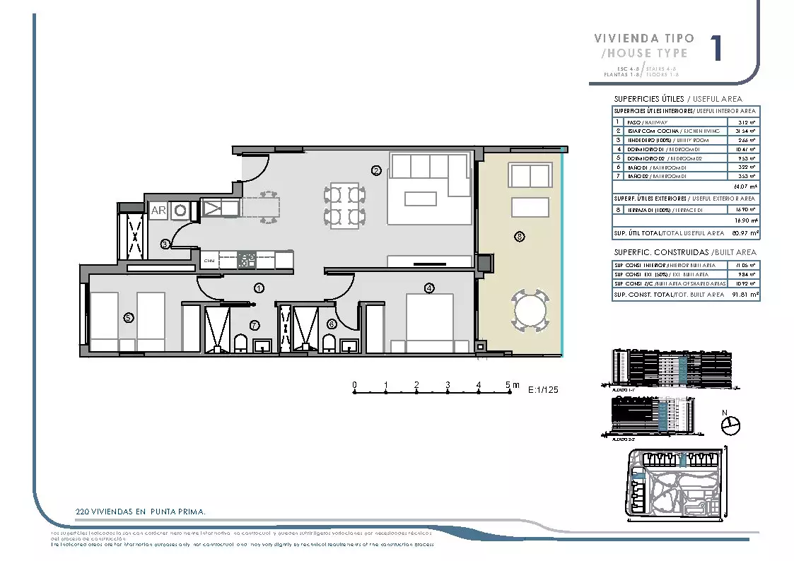 Flat 88m² in Spain, Torrevieja. Priced at 254000€ rent photo-13