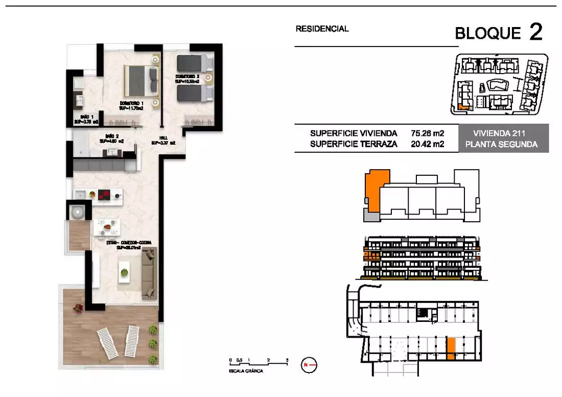 Flat 75m² in Spain, Torrevieja. Priced at 249000€ rent photo-7