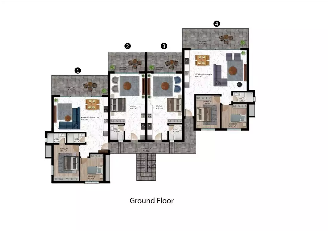 Flat 68m² in Cyprus, Esentepe. Priced at 208625€ rent photo-25