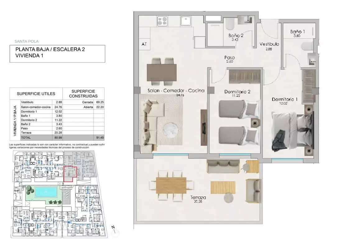 Flat 91m² in Spain, Alicante. Priced at 240000€ rent photo-8