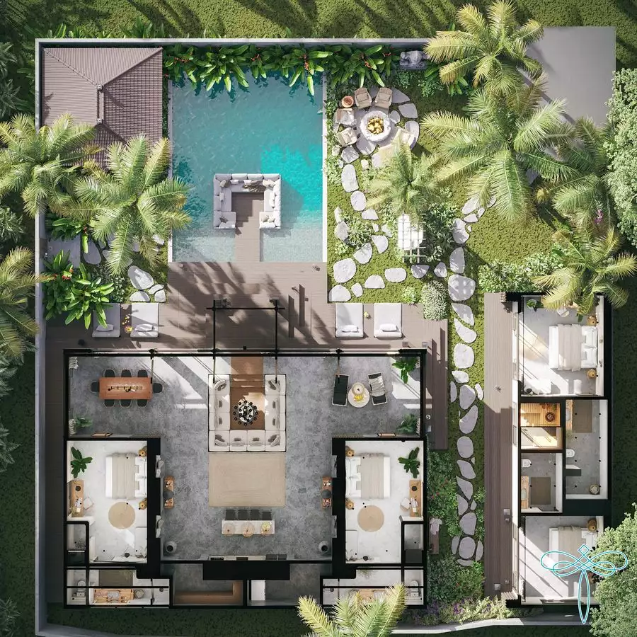 Villa 285m² in Indonesia, Bukit-Uluwatu. Priced at 580400€ rent photo-7