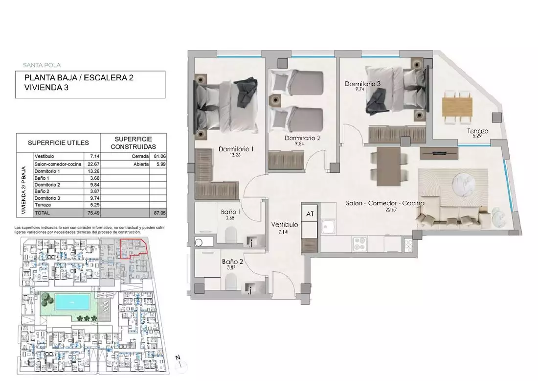 Flat 87m² in Spain, Alicante. Priced at 235000€ rent photo-8